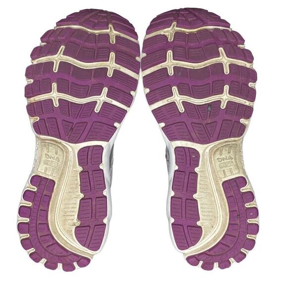 Brooks Womens Ghost 12 1203051B186 White Running Shoes Sneakers Size 10 B - Picture 3 of 9